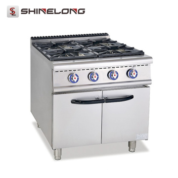 CE Certification Electric Or Gas Oven 4 Burners Heavy Duty Stainless Steel Gas Cooker